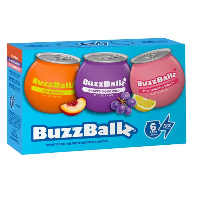 BuzzBallz Evergreen Fruity Faves Cocktails 6-Pack