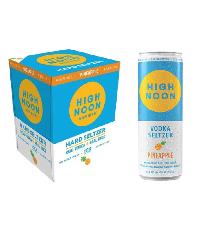 High Noon Vodka Seltzer Pineapple 4-Pack