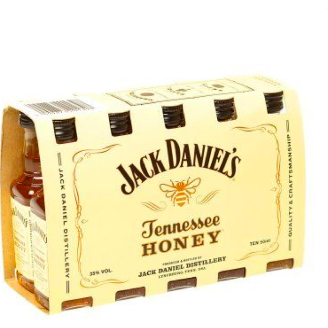 Jack Daniel's Honey Whiskey 50ml 10 Pack
