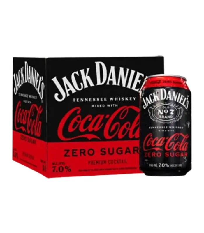 Jack Daniel's Zero-Sugar Coca-Cola RTD 4 Pack Cans