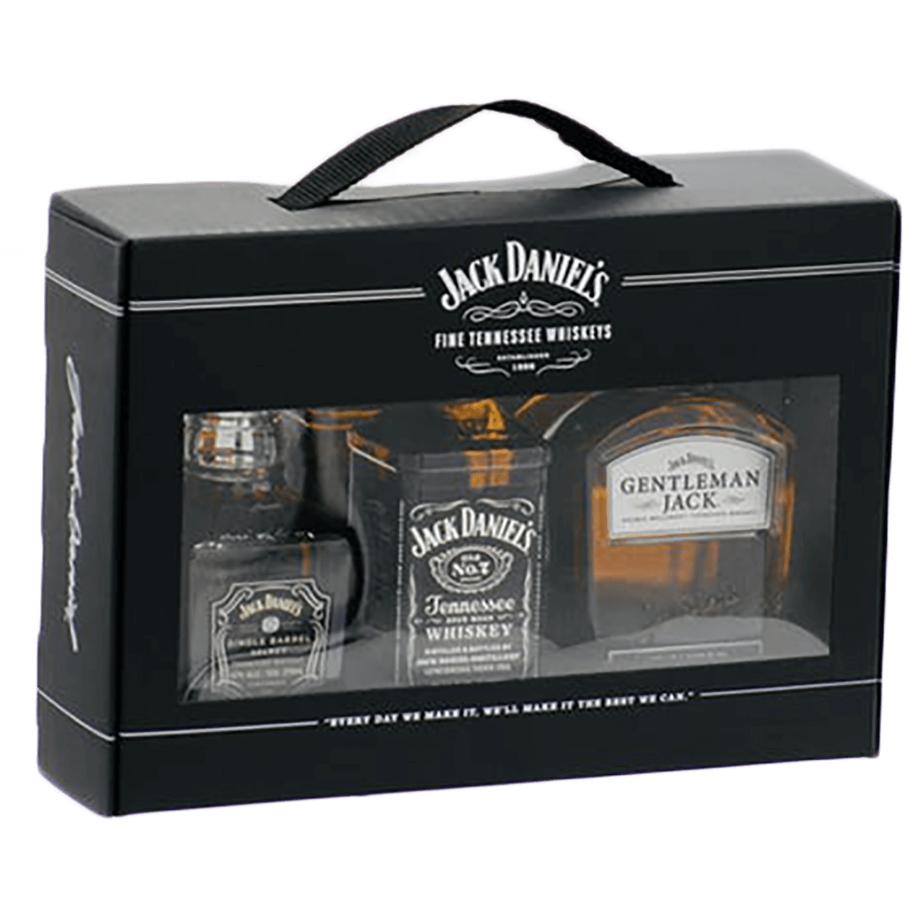 Jack Daniel's 375ml 3 Bottle Set - Jack Daniel's Gentleman Jack, Jack Daniel's Old No. 7, Jack Daniel's Single Barrel Select